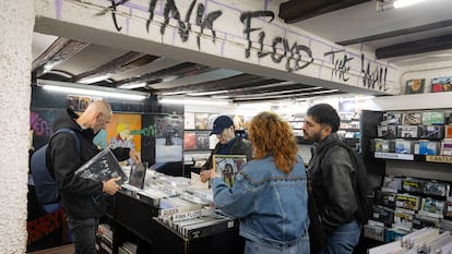La tienda de discos Revólver Records, en la Ciutat Vella, Barcelona.