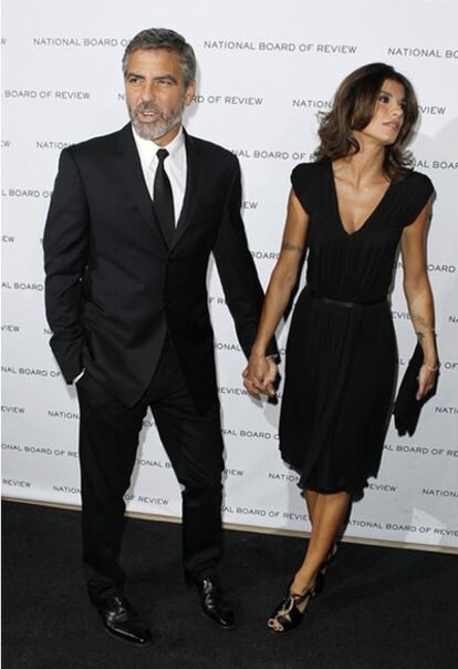 George Clooney y Elisabetta Canalis en una imagen del 12 de enero de 2010