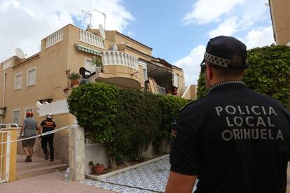 El edificio derrumbado en Orihuela. 