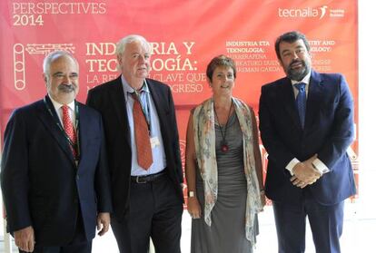 Molins, Jauregizar, Tapia y Ormazabal, de izquierda a derecha.