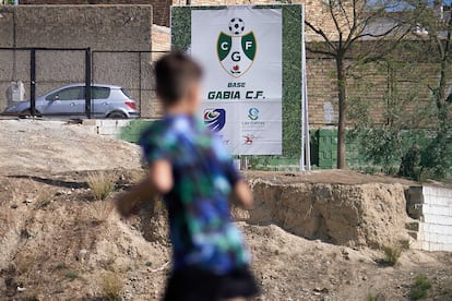 Entrenamiento la semana pasada en el campo de fútbol Antonio Izquierdo Rodríguez, en Las Gabias (Granada).
