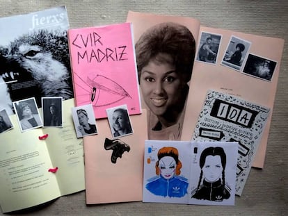 Algunas de las publicaciones del fanzine 'Fusiles transfeministas'.