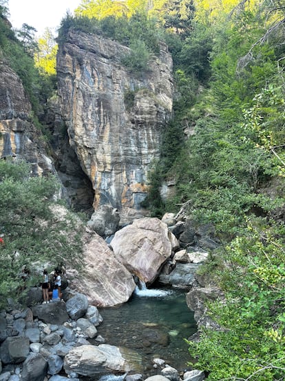 El barranco y pozas de Gorgol, en el valle de Tena (provincia de Huesca).