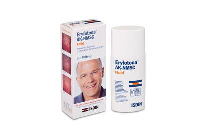 Isdin Eryfotona AK-NMSC Fluido SPF 100+ trata la prevención del daño solar en el ADN. Su fórmula fluida y ligera incluye por primera vez repairsomes, fotoliasa encapsulada en liposomas y filtros solares, activos para tratar la queratosis actínica y otras formas de cáncer cutáneo no melanoma. Disponible en Welnia.