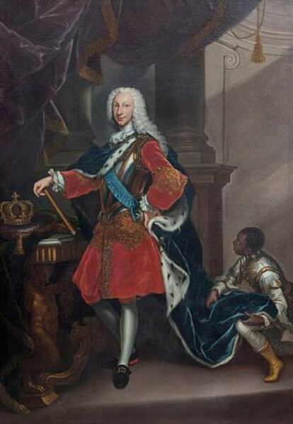 Carlos VII, rey de Nápoles (futuro Carlos III de España), por Giovanni Maria delle Piane, 1737.