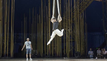 Un número del Cirque du Soleil a Port Aventura.