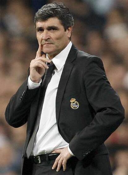 Juande Ramos, durante un partido del Real Madrid.