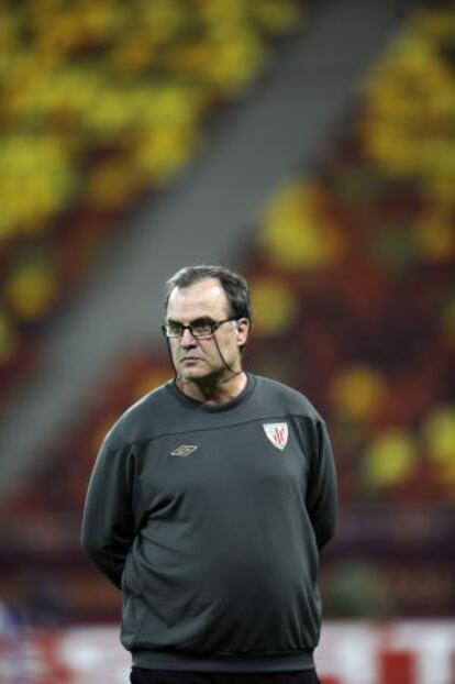 Marcelo Bielsa, durante un partido