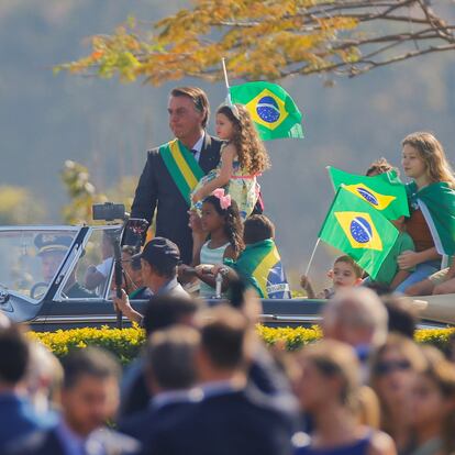 Brazil's President Jair Bolsonaro attends the Independence Day ceremony in Brasilia, Brazil, September 7, 2021. REUTERS/Adriano Machado