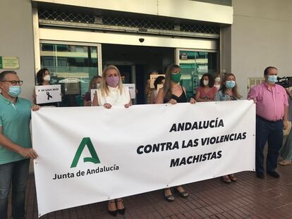 Concentración en Sevilla el pasado septiembre tras dos crímenes machistas.