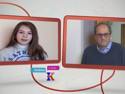 Quim Torra durant la seva participació al programa 'InfoK'.