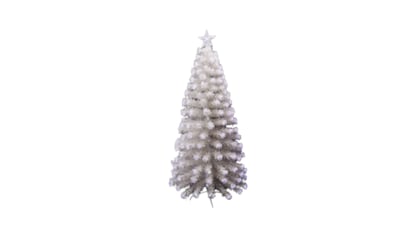 Árbol de Navidad blanco iluminado