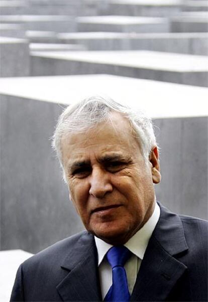 El presidente Moshe Katsav, durante una visita a Berlín en 2005.