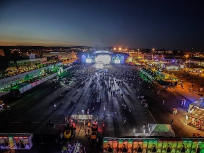 Escenario principal en la &uacute;ltima jornada del festival Sonorama 2016.