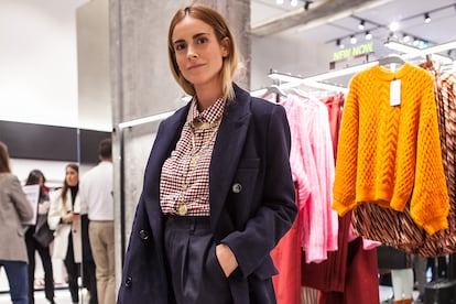 Blanca Miró en la nueva tienda de Mango.