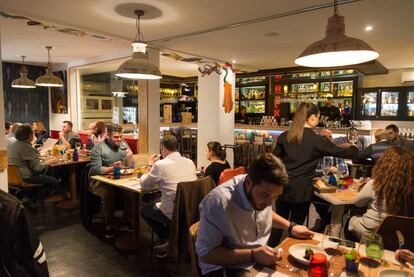 Comedor de Back, en Marbella (Málaga). 