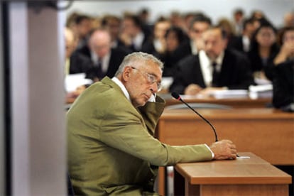 El anestesista Juan Maeso, durante el juicio que se celebra en Valencia.