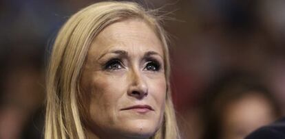 La presidenta de la Comunidad de Madrid, Cristina Cifuentes, durante la clausura de la Conferencia Política del PP. EFE