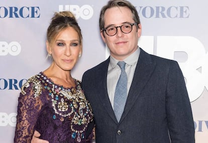 Sarah Jessica Parker y su esposo.