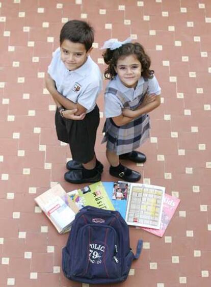 Gonzalo y Ana. Es su primer año en un colegio concertado.