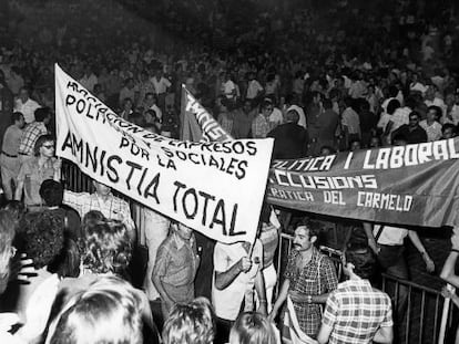 Manifestación de la Assemblea de Catalunya en 1976.