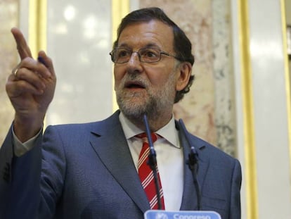  El presidente del Gobierno en funciones, Mariano Rajoy