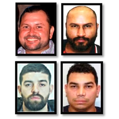 Ibarra, Rivera, Gudino y Montero, los acusados por el Departamento del Tesoro.