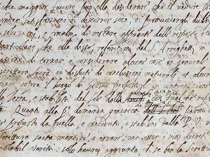 A carta de Galileo.