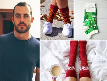 Rafa Lobato, de Sockaholic: su empresa facturaron 250.000 euros en 2016 con la venta online de su firma.