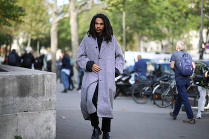 Luka Sabbat en la semana de la moda de París, en 2019.