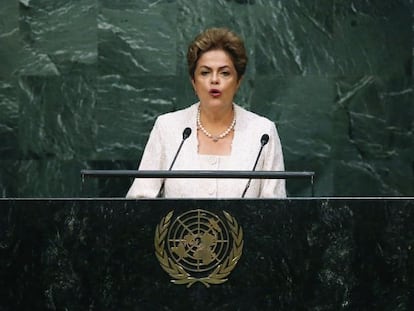 Dilma Rousseff discursa na ONU, em Nova York.