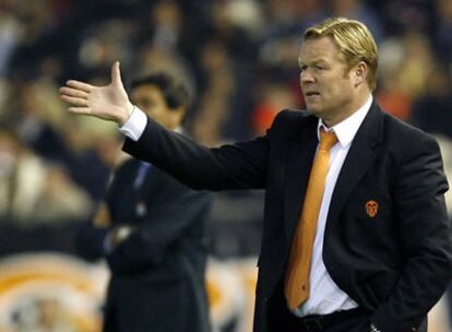 Koeman, durante el encuentro