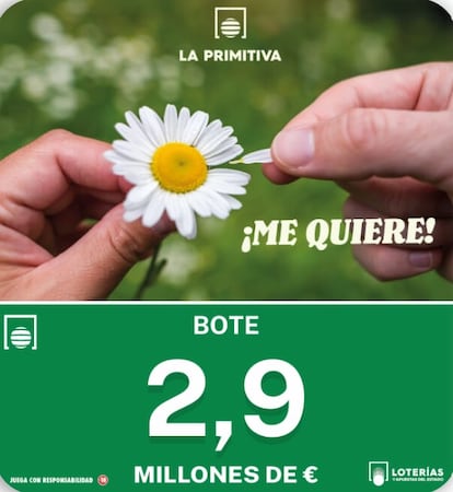 Bote del sorteo de La Primitiva de este jueves, 16 de abril de 2026.