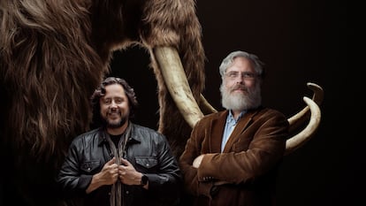 Ben Lamm (left) and geneticist George Church.