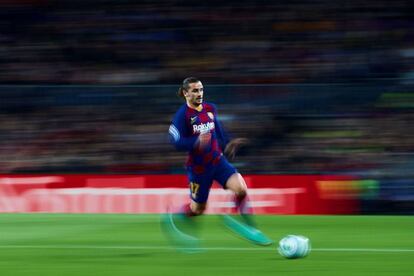 El delantero del FC Barcelona Antoine Griezmann durante el partido.
