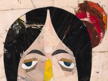 'Vicomtesse de Beauséant', 2015. Collage de óleo y papel. 47 x 40. Colección particular.