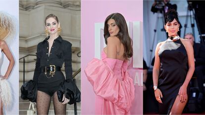 De izquierda a derecha, Pamela Anderson, Chiara Ferragni, Aida Domènech y Georgina Rodríguez, todas ellas protagonistas de su propio 'docureality'.