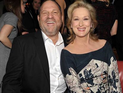 Harvey Weinstein y Meryl Streep.