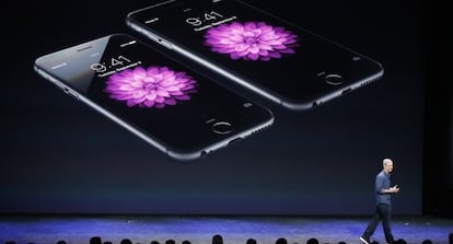 El CEO de Apple, Tim Cook, durante la presentación del iPhone6 en septiembre.