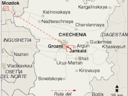 Al menos 85 muertos en un ataque de rebeldes chechenos a un helicóptero ruso