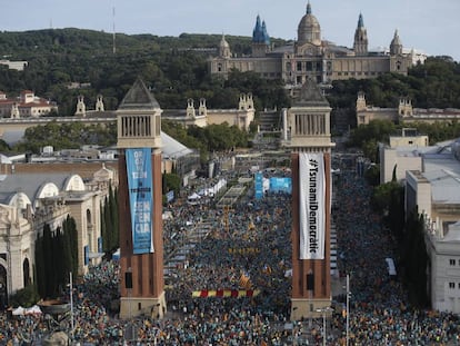 A pro-independence march in Barcelona on September 11.