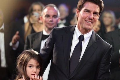 Tom Cruise y su hija Suri, de 6 años.
