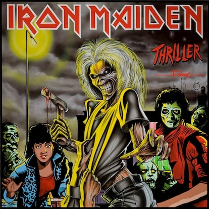 Acrílico sobre lienzo. Inspirado en Iron Maiden 'Killers' EMI y Columbia Records (1981).