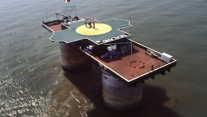 El Principado de Sealand en mayo 1979.