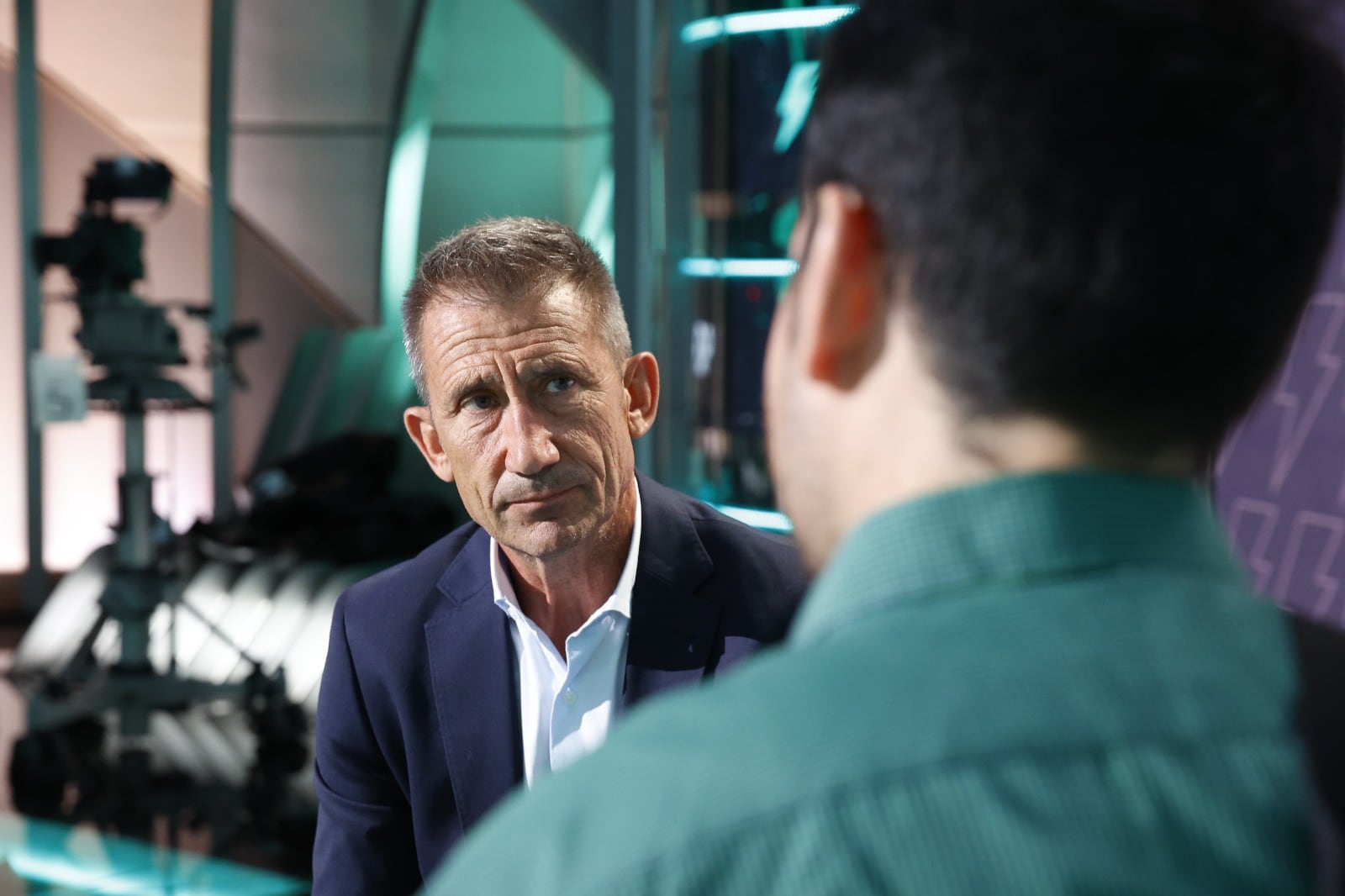 Carlos Martínez durante la entrevista con EL PAÍS en una fotografía cedida por Movistar.