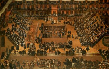 'Auto de fé en la Plaza Mayor de Madrid', de Francisco Rizi.