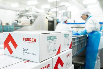 Naves de procesado de congelados de Ferrer, en una imagen cedida por la empresa.