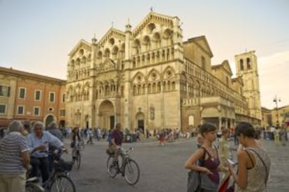 Catedral de San Jorge, en el centro histórico de Ferrara (Italia).