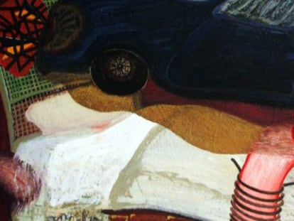 Detalle de la obra 'Alunizaje', realizada por Francisco Peinado en 2011.