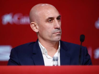 Luis Rubiales, presidente de la Federación.